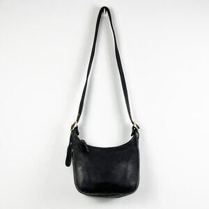 Coach Vintage Janice Legacy Black Leather Shoulder Crossbody Bag 9950
